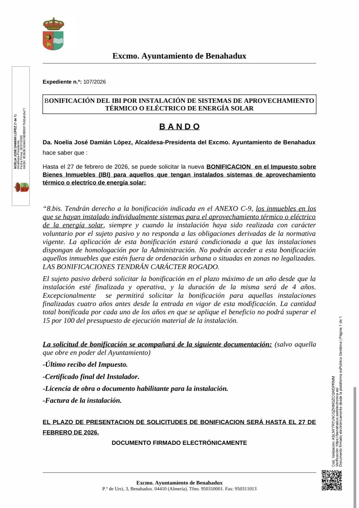 Bonificaciones del IBI e IVTM