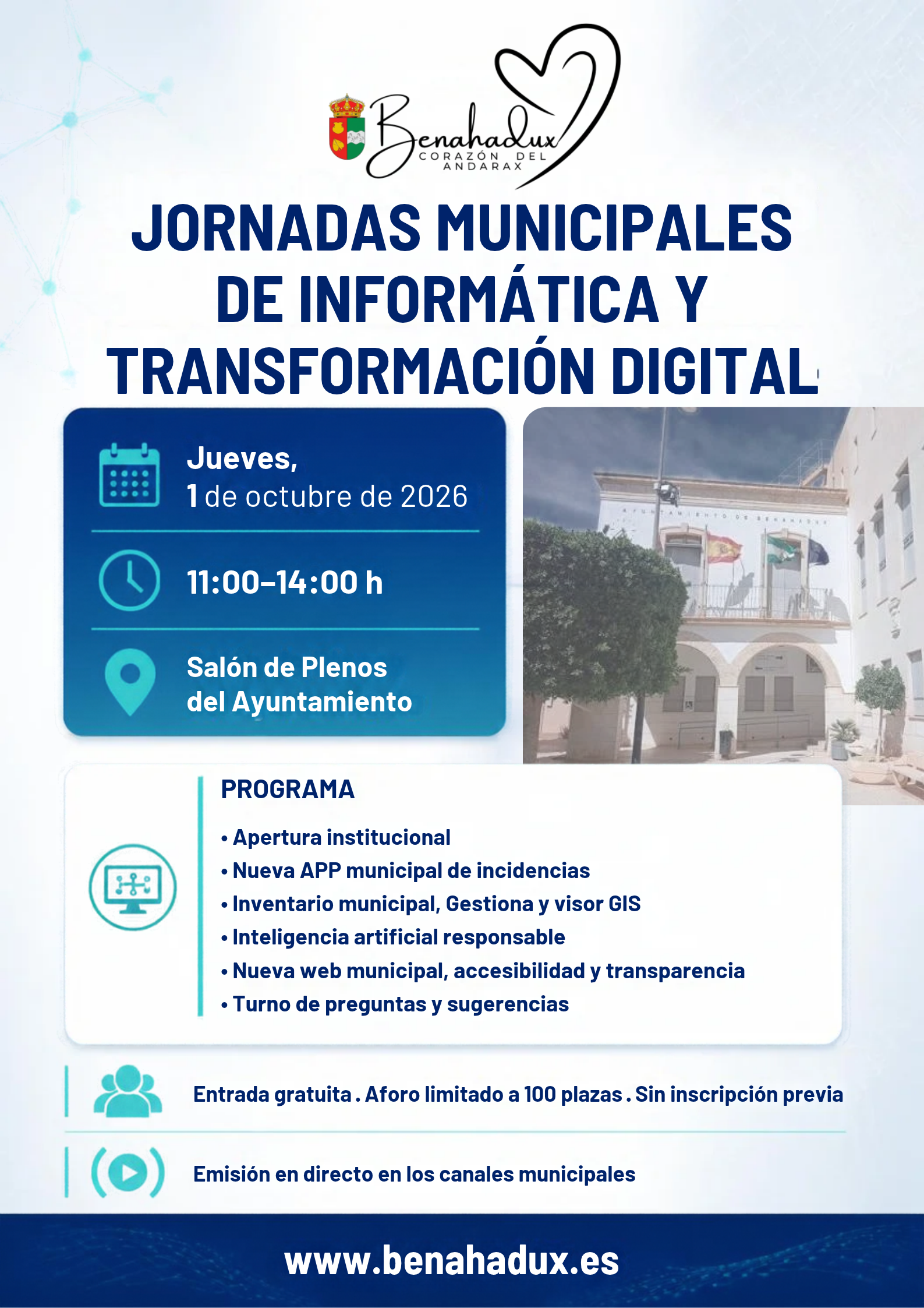 CARTEL JORNADA MUNICIPAL INFORMÁTICA Y TRANSFORMACIÓN DIGITAL