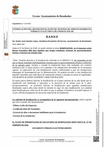 Bonificaciones del IBI e IVTM